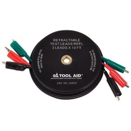 S&G TOOL AID CORPORATION S & G Tool Aid TA22830 10 ft. Retractable Test Leads Reel-3 TA22830